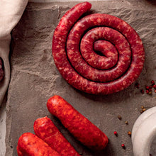 Carica l'immagine nel visualizzatore di Gallery, SALSICCIA FRESCA SPIRALE DI SUINO NERO DI CALABRIA DOLCE ambient