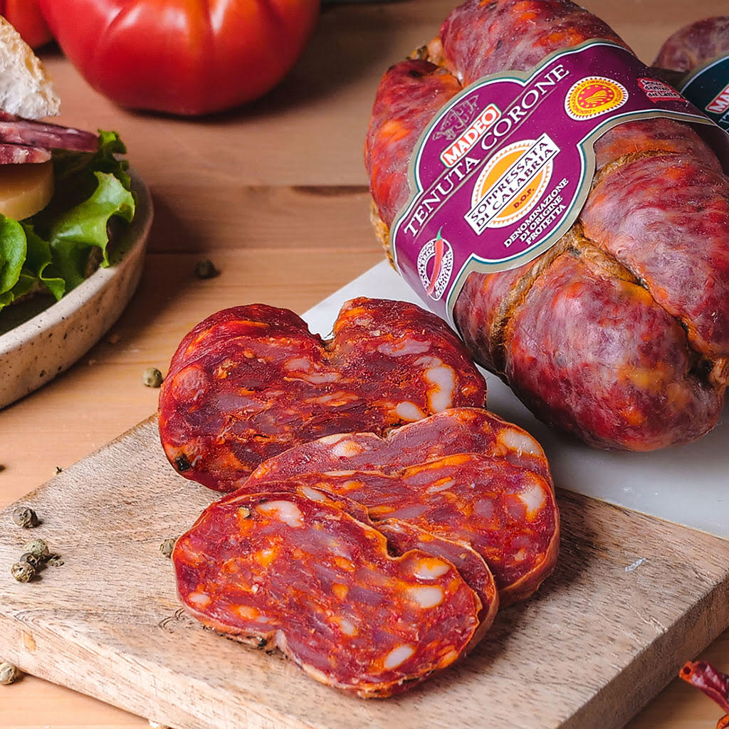 Soppressata di Calabria D.O.P. piccante Filiera Madeo