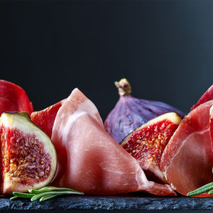 Prosciutto crudo di Suino Nero di Calabria affettato
