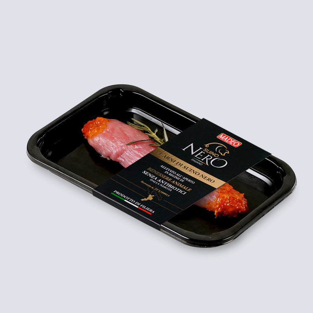 Rollè di prosciutto di Suino Nero di Calabria alla 'Nduja