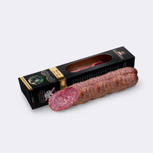 Carica l&#39;immagine nel visualizzatore di Gallery, SALAME DI SUINO NERO DI CALABRIA in scatola 350 g
