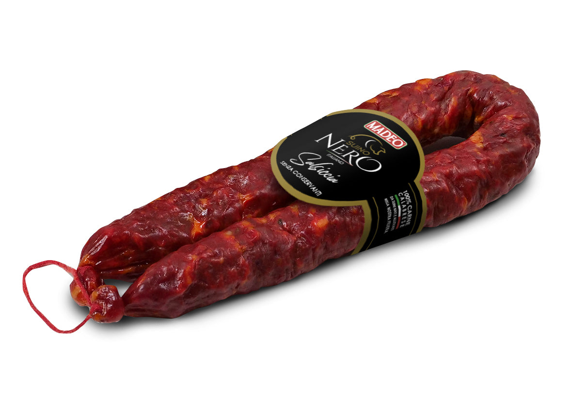 Salsiccia piccante di Suino Nero di Calabria 300 gr - immagine 2