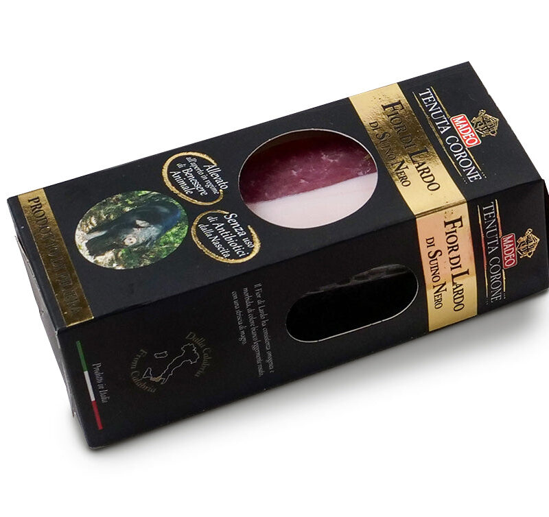 Fior di lardo di Suino Nero di Calabria 230 gr