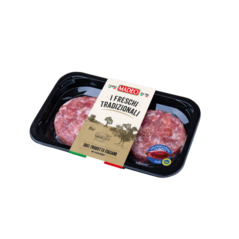 Hamburger con cipolla rossa di Tropea Calabria IGP