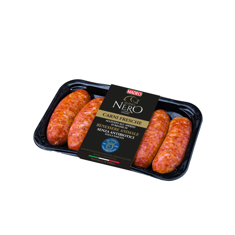 Salsiccia fresca piccante di Suino Nero di Calabria